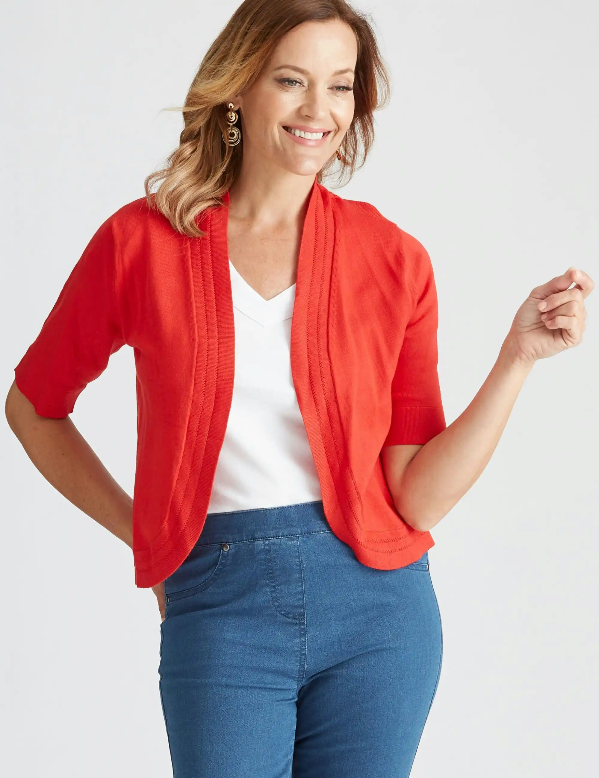 Millers Elbow Sleeve Crop Cardigan