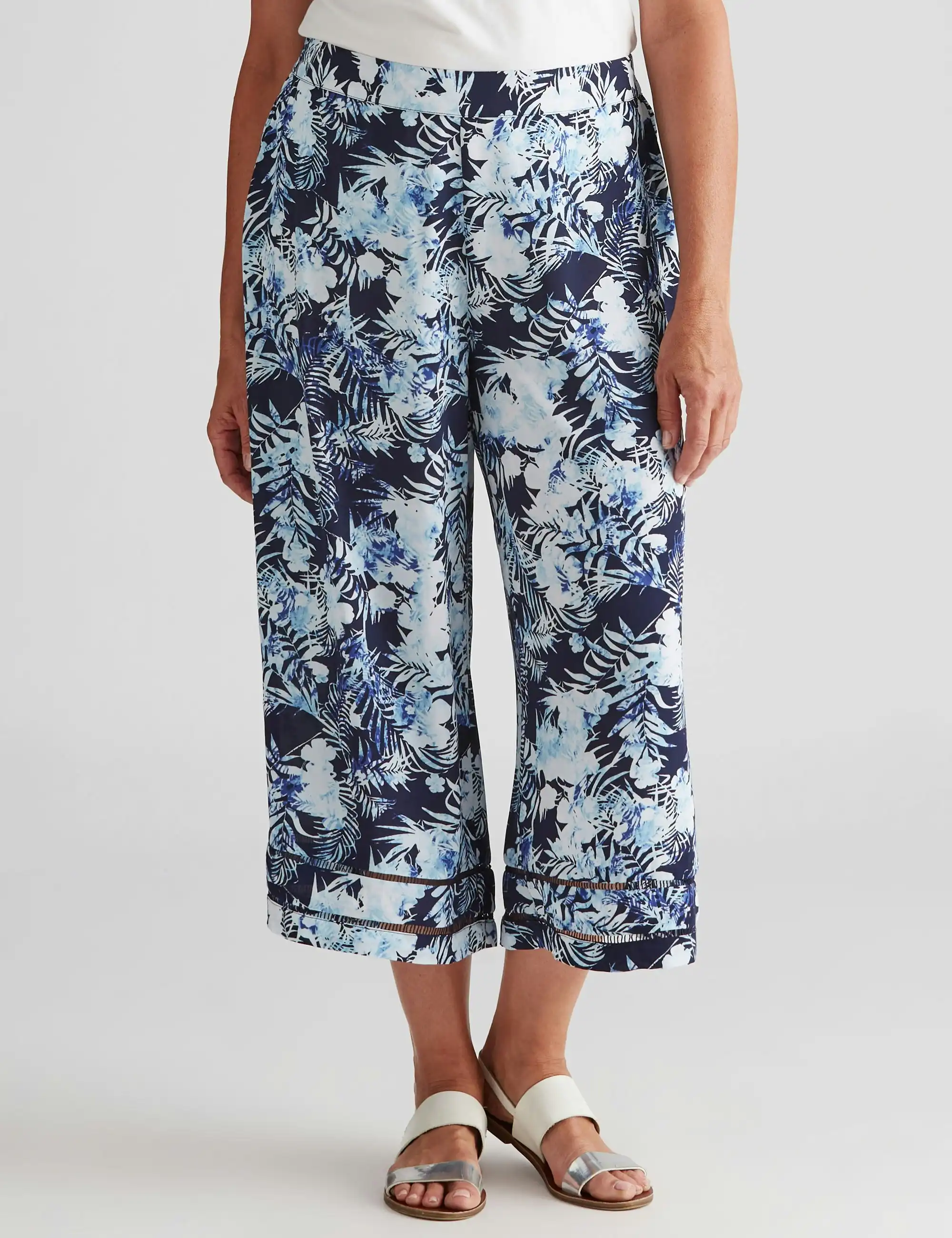 Millers Pull on Printed Crepe Culotte Bottom