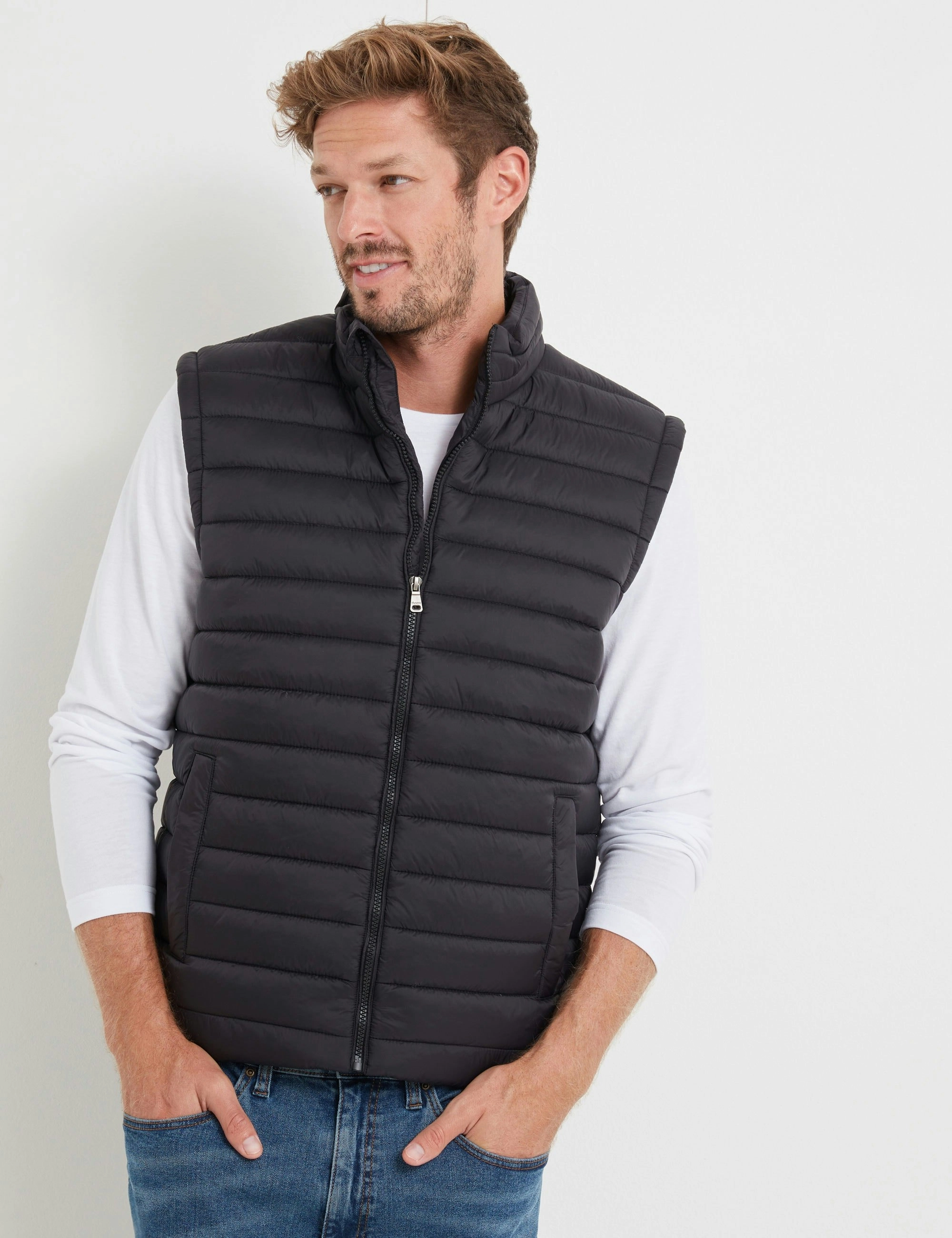 Rivers Lightweight Padded Vest (Black)