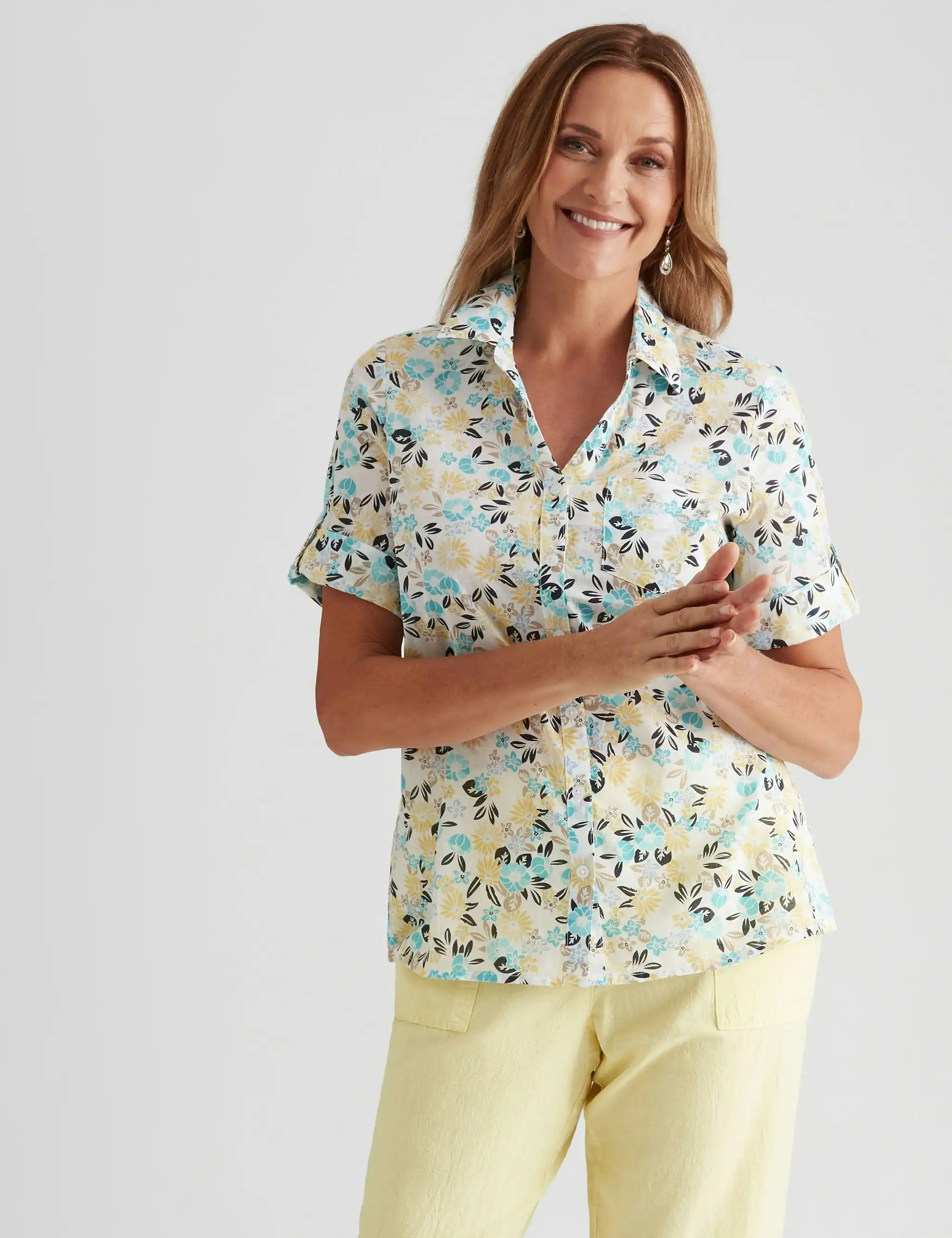 Millers Voile Shirt (Multi Daisy)