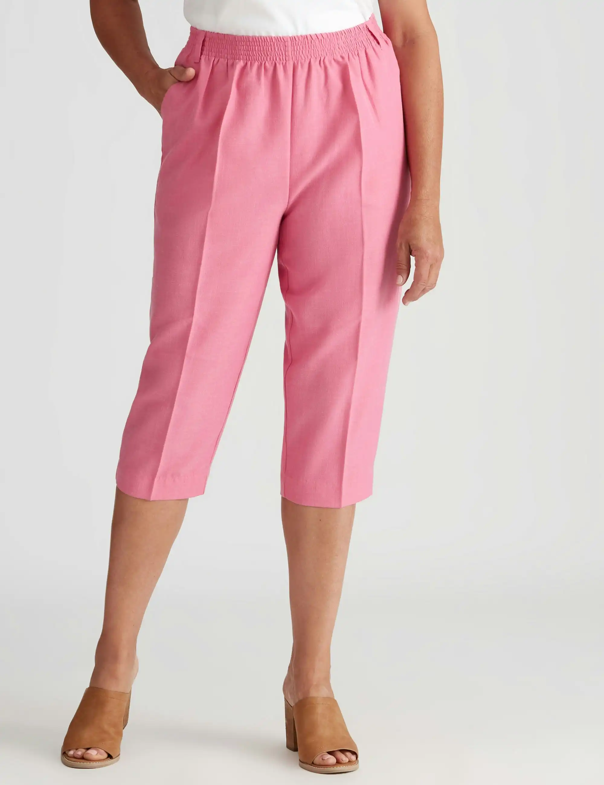 Millers Essential Crop Pants (Hot Pink)