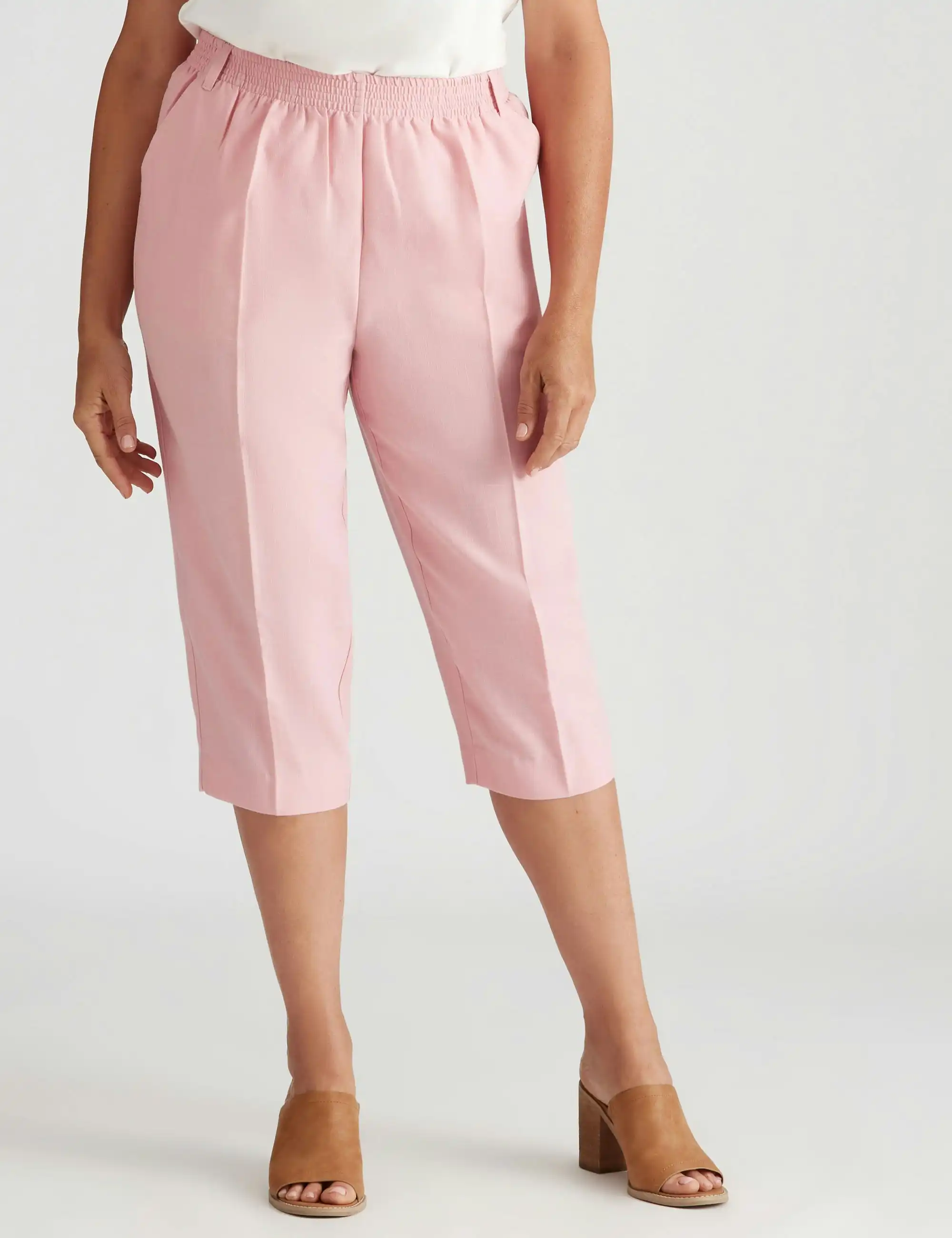 Millers Essential Crop Pants (Peony Pink)