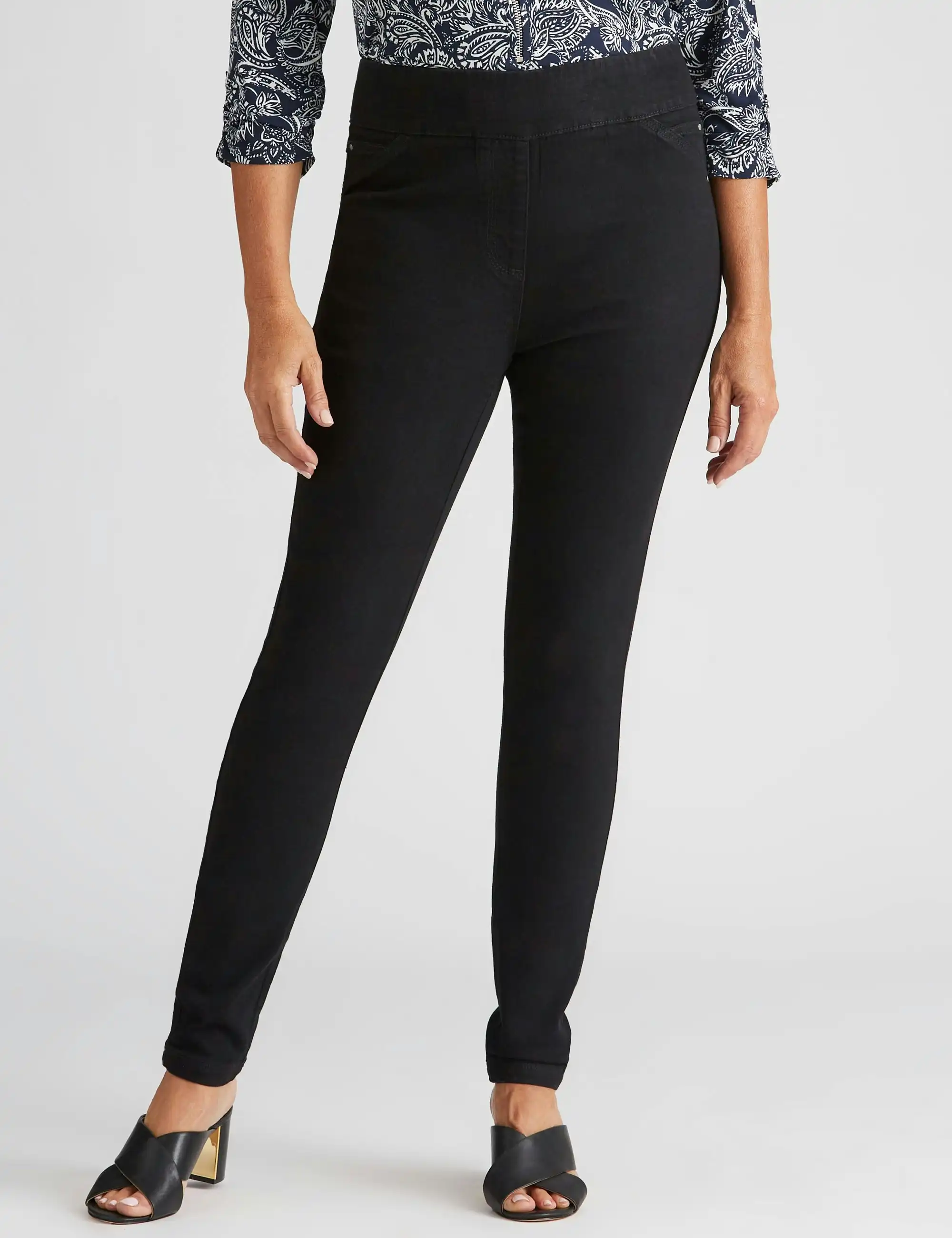 Millers Full Length Comfort Denim Jeans (Black)