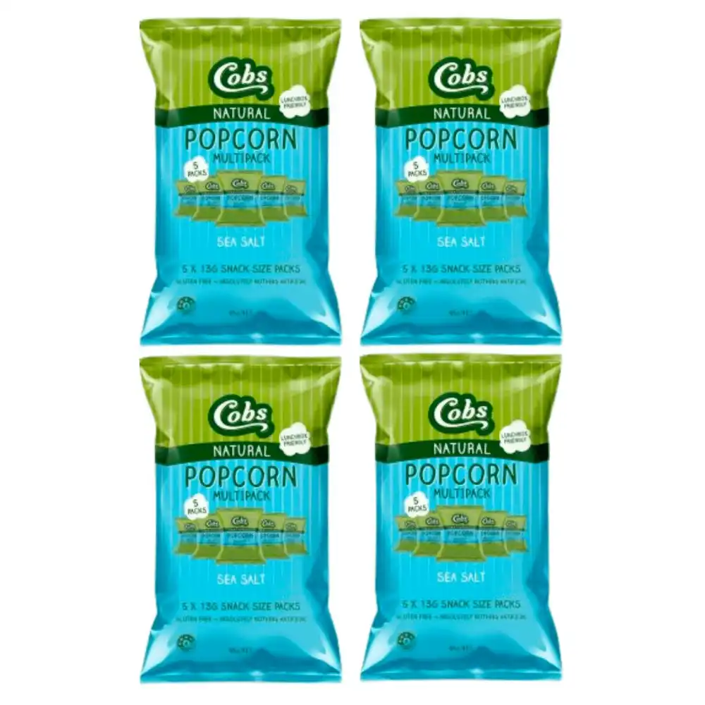 Cobs Popcorn Multipack Sea Salt 65g x 4