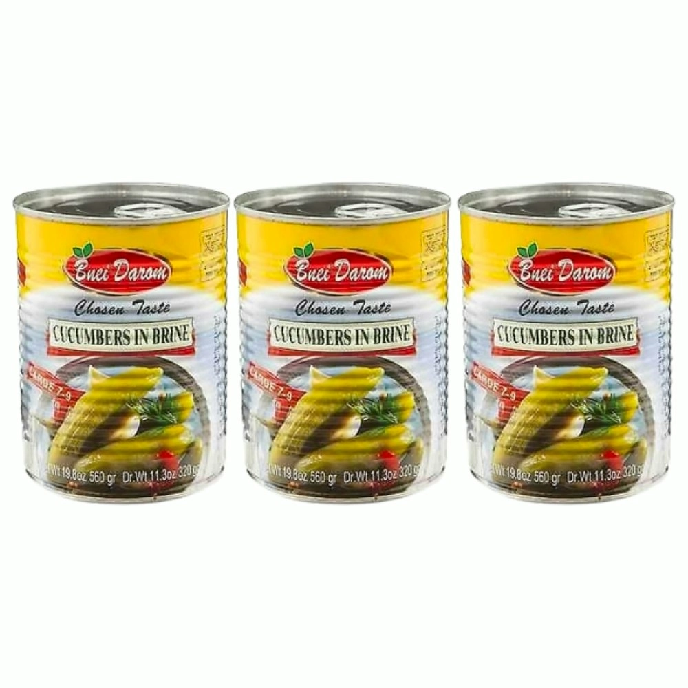 Bnei Darom Cucumbers In Brine 7-9 560g x 3