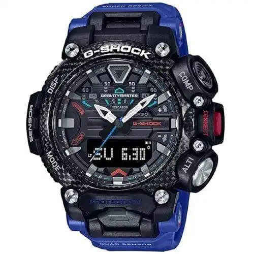 Casio G-Shock Gravitymaster Black and Blue Watch GR-B200-1A2DR