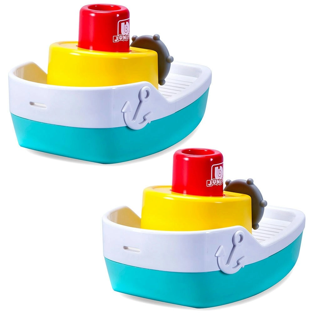 2PK BB Junior Splash N Play Spraying Tugboat Baby Water Bath/Shower Float Toys