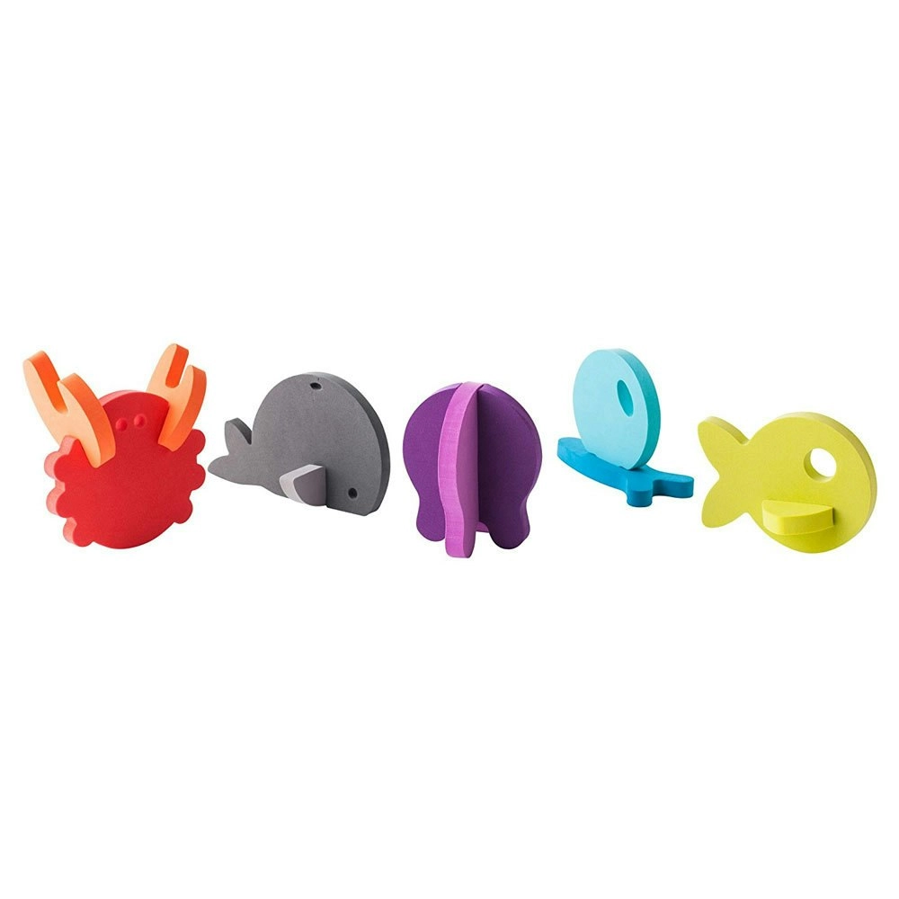 Boon 11pc Links 3D Foam Sea Animal Puzzles Bath Time/Tub Toys/Game for Baby/Kids