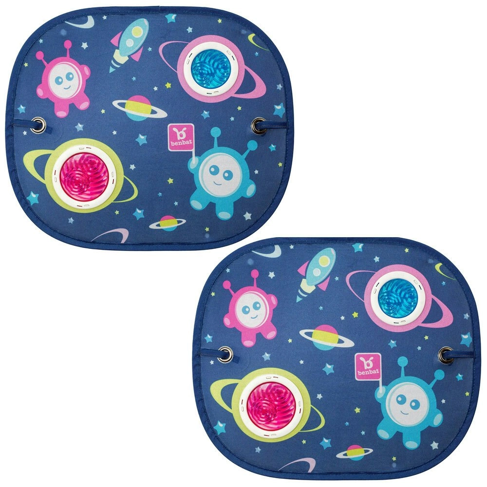 2PK Benbat Bubble Dreams Sunshade Baby 0m+ Sunshade Car Seat Window Shield Cover