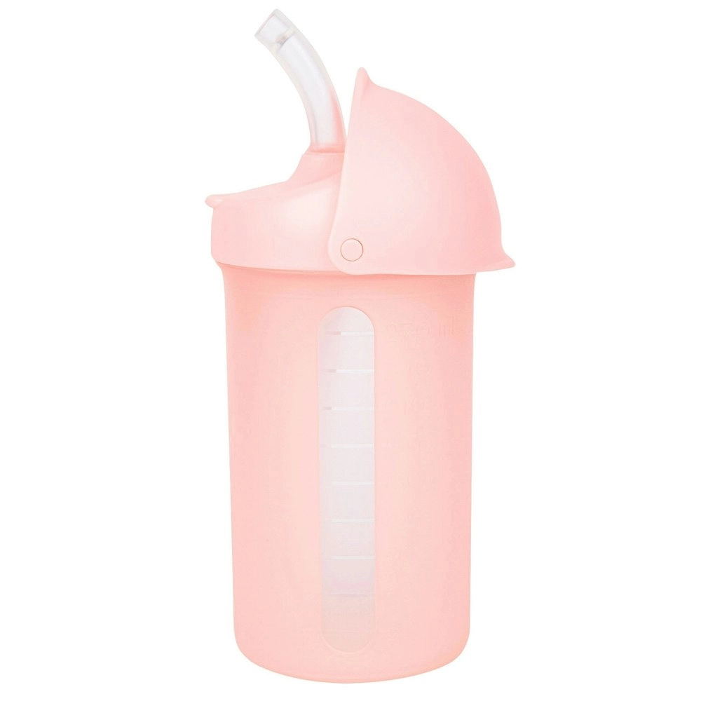 Boon Swig 270ml Water Bottle Sippy Cup w/ Silicone Straw Baby/Toddler 6m+ Blush