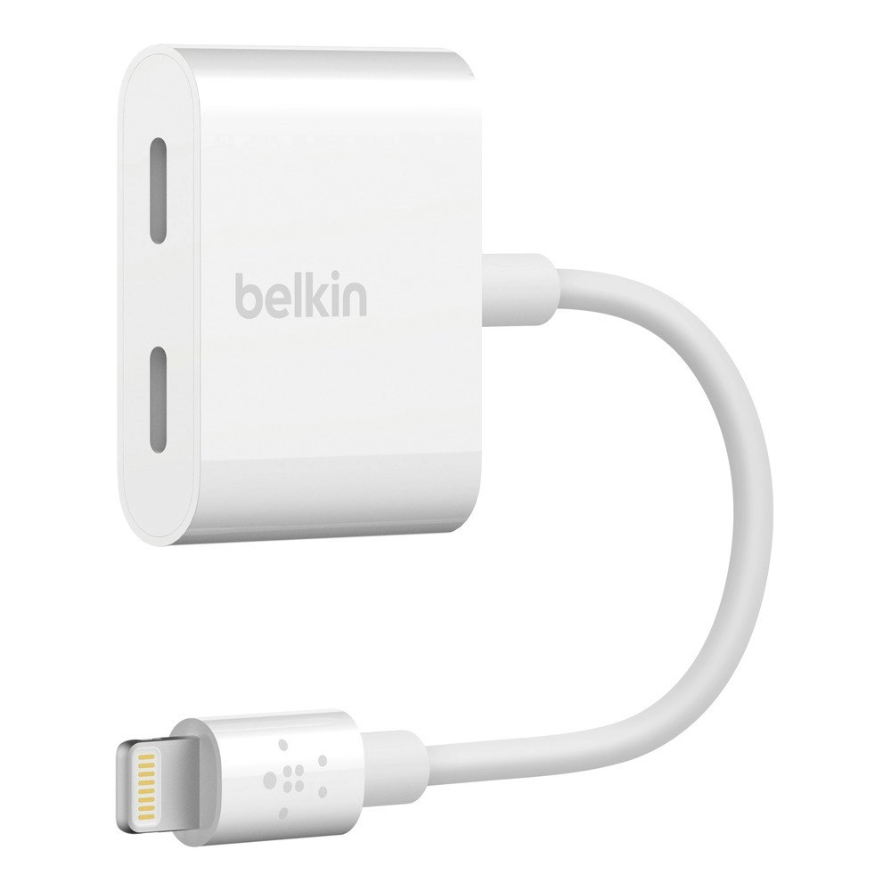 Belkin Lightning MFI-Certified Audio + Charge RockStar USB Charger For iPhone WH