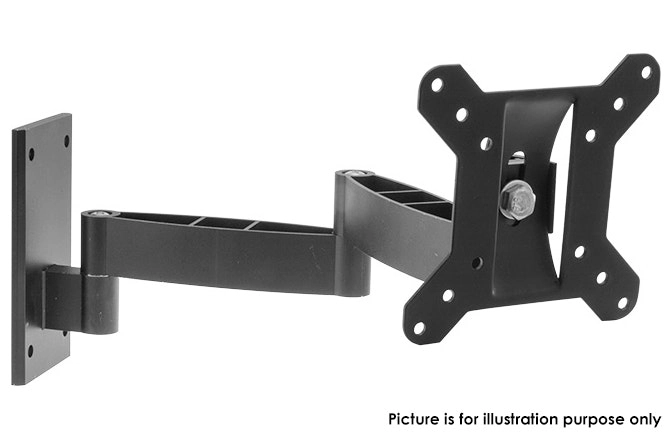 LCD LED TV wall Pivot arm mount bracket with Tilt for 16 18.5 19 22 23 & 24"