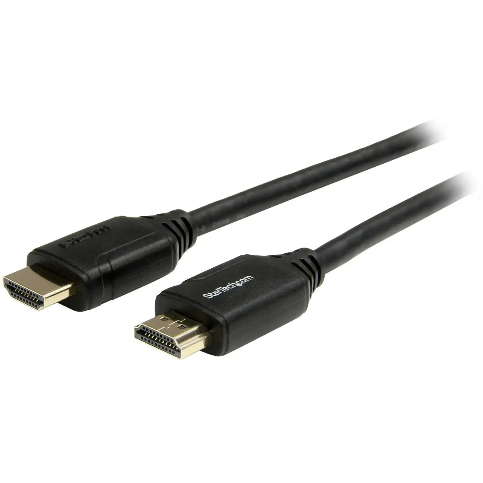 Star Tech 2M 4K 60Hz HDR Premium Male/Male HDMI Cable w/ Ethernet 18Gbps Black