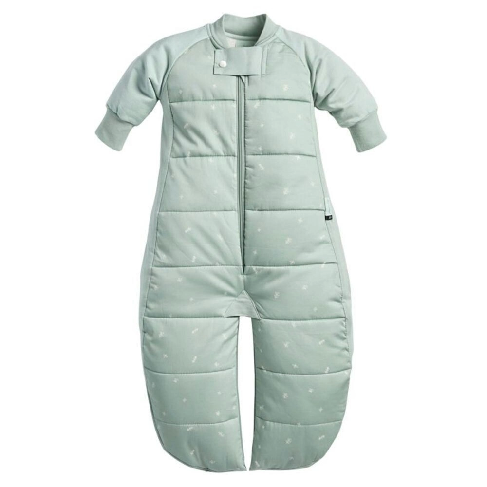 ergoPouch Sleep Suit Organic Cotton Sleeping Bag TOG 3.5 for 3-12m Baby Sage GRN