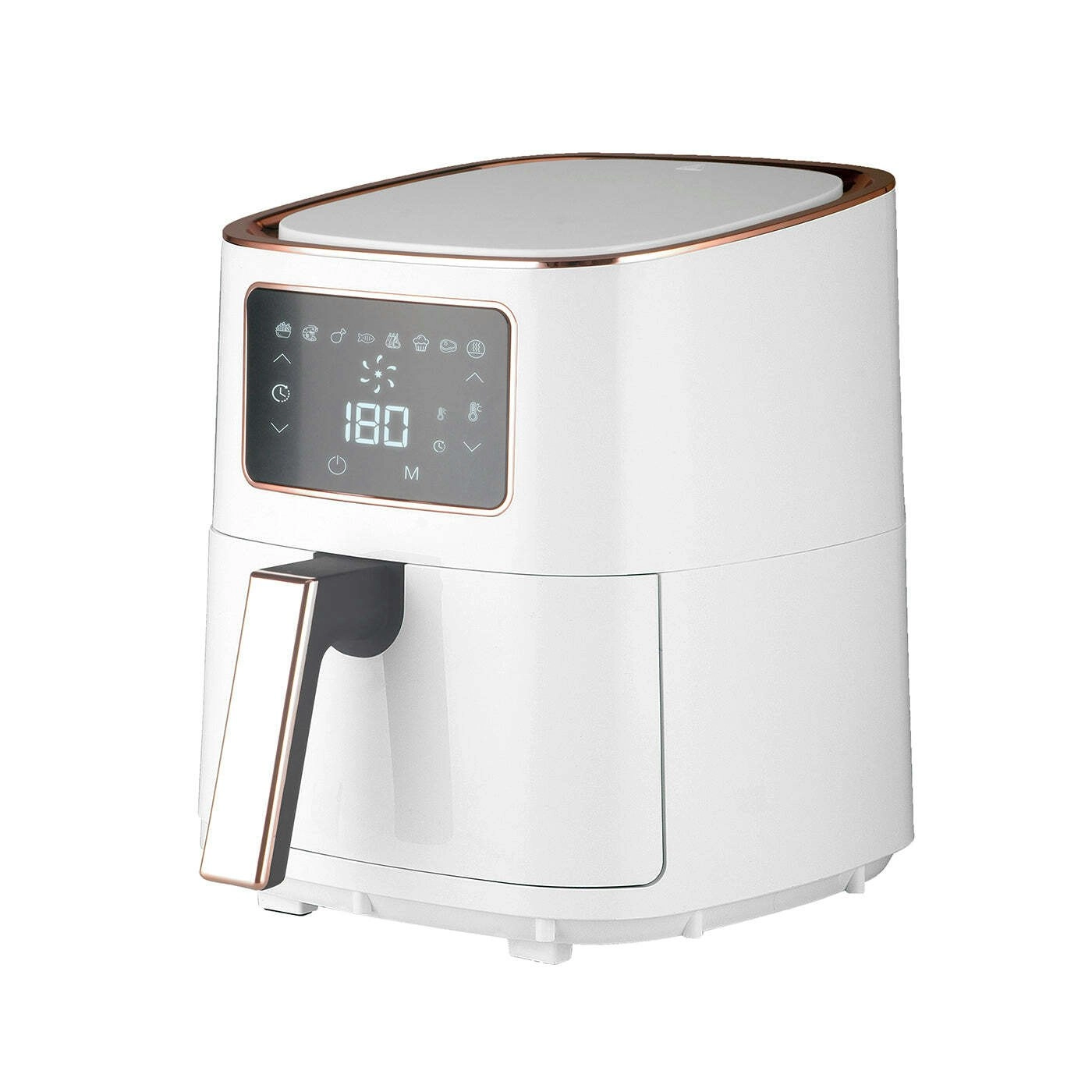 7L Digital Air Fryer (White Rose Gold) 1700W, <200°C, 8 Cooking Settings