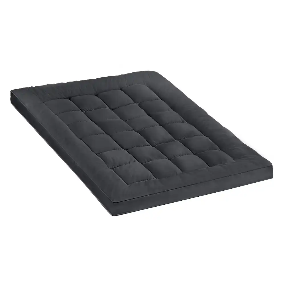 Mona Bedding Mattress Topper 1100GSM Bamboo Microfibre Pillowtop Cover Double Bed Underlay Mat Pad