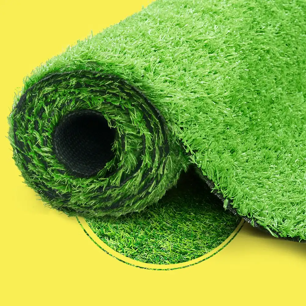 Groverdi Artificial Grass Synthetic Lawns 2mx5m Fake Grass Turf Plastic Plant 20mm Summer Green