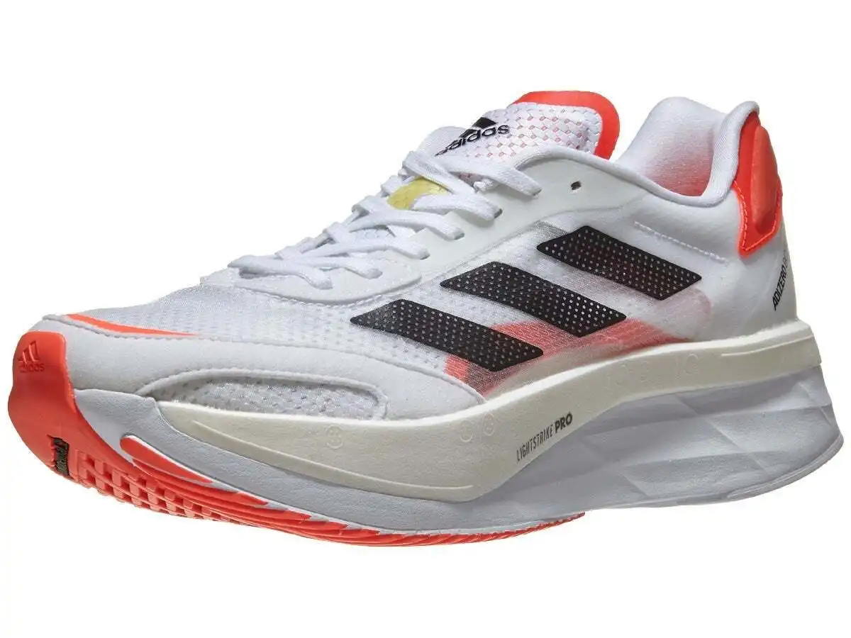 Adidas Men's Adizero Boston 10 Shoes Runners Sneakers - White/Black/Red