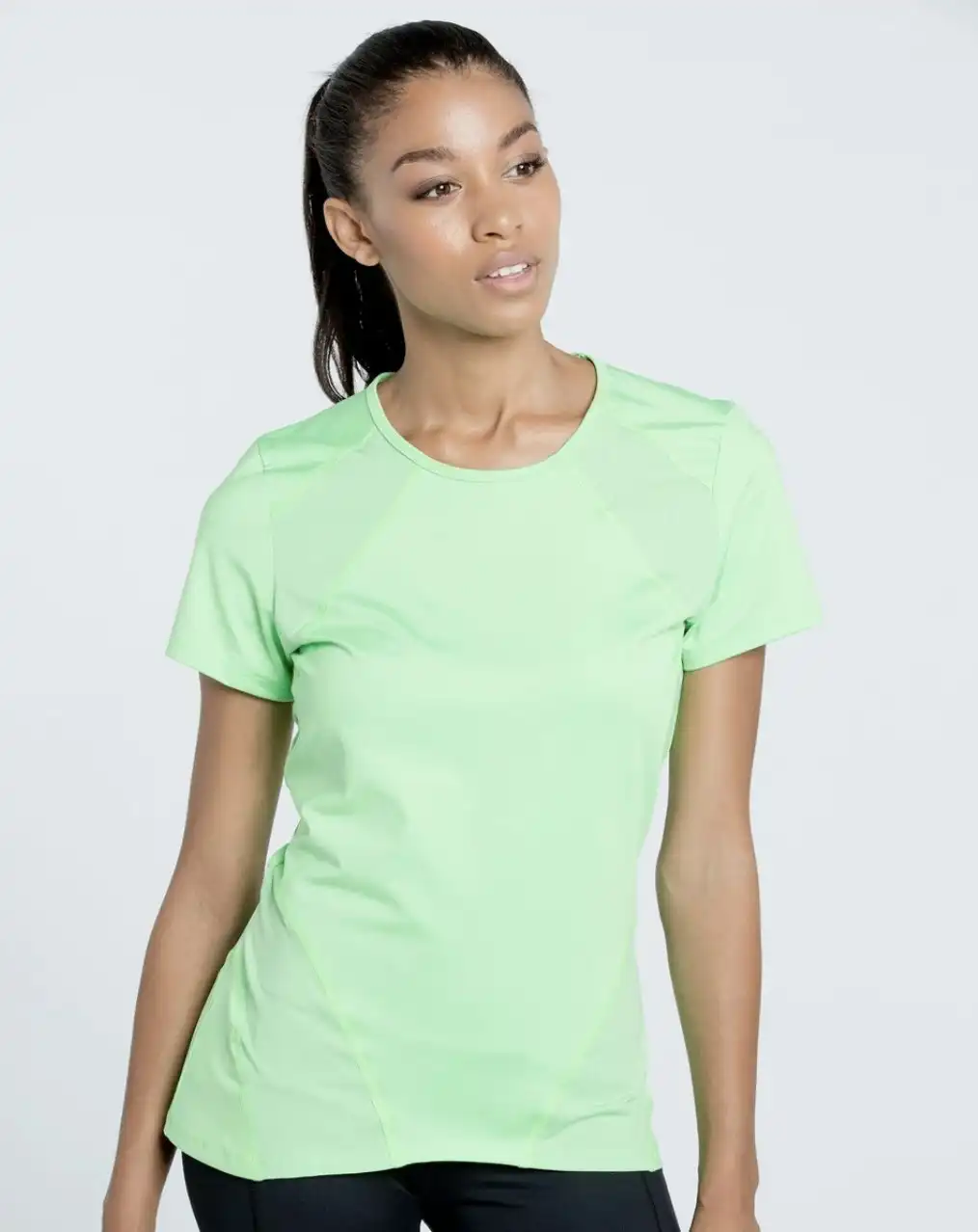 EleVen Womens By Venus Williams Short Sleeve Sport Tennis T-Shirt Top - Green