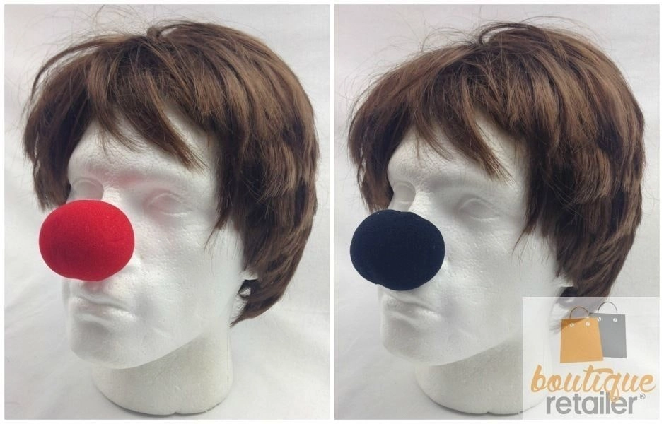 10x Soft CLOWN NOSE Noses Costume Dress Up Halloween Spongy Sponge Circus BULK