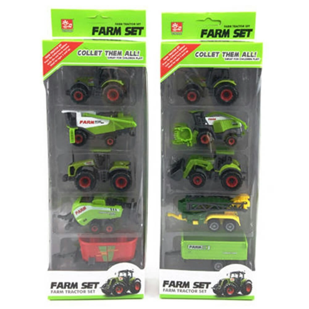 5pce Diecast Farm Vehicle Set