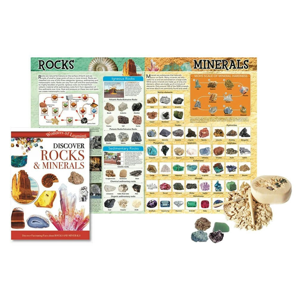 Wonders of Learning Discover Rocks and Minerals Tin Set