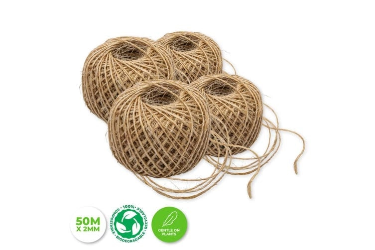 Garden Greens 4PK Garden Twine Sisal Versatile Organic Gentle 50m x 2mm