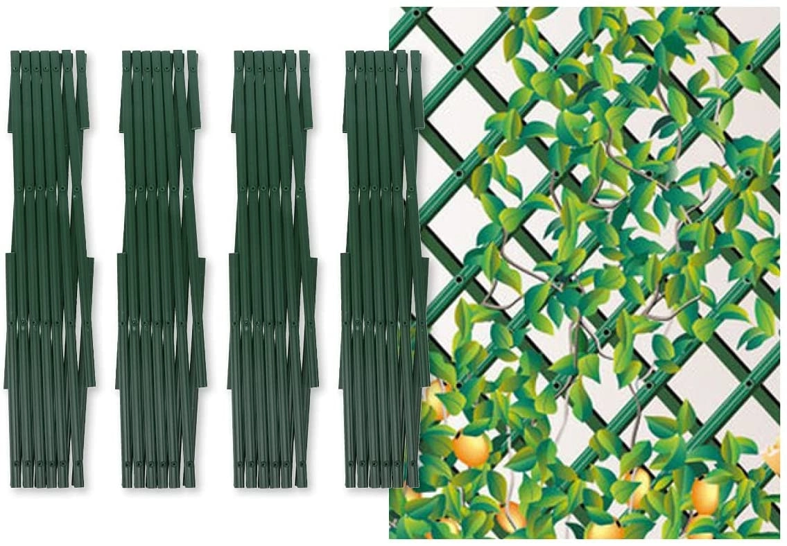 Garden Greens 4PCE Plant Trellis Green Adjustable Mountable Sturdy 1.8m