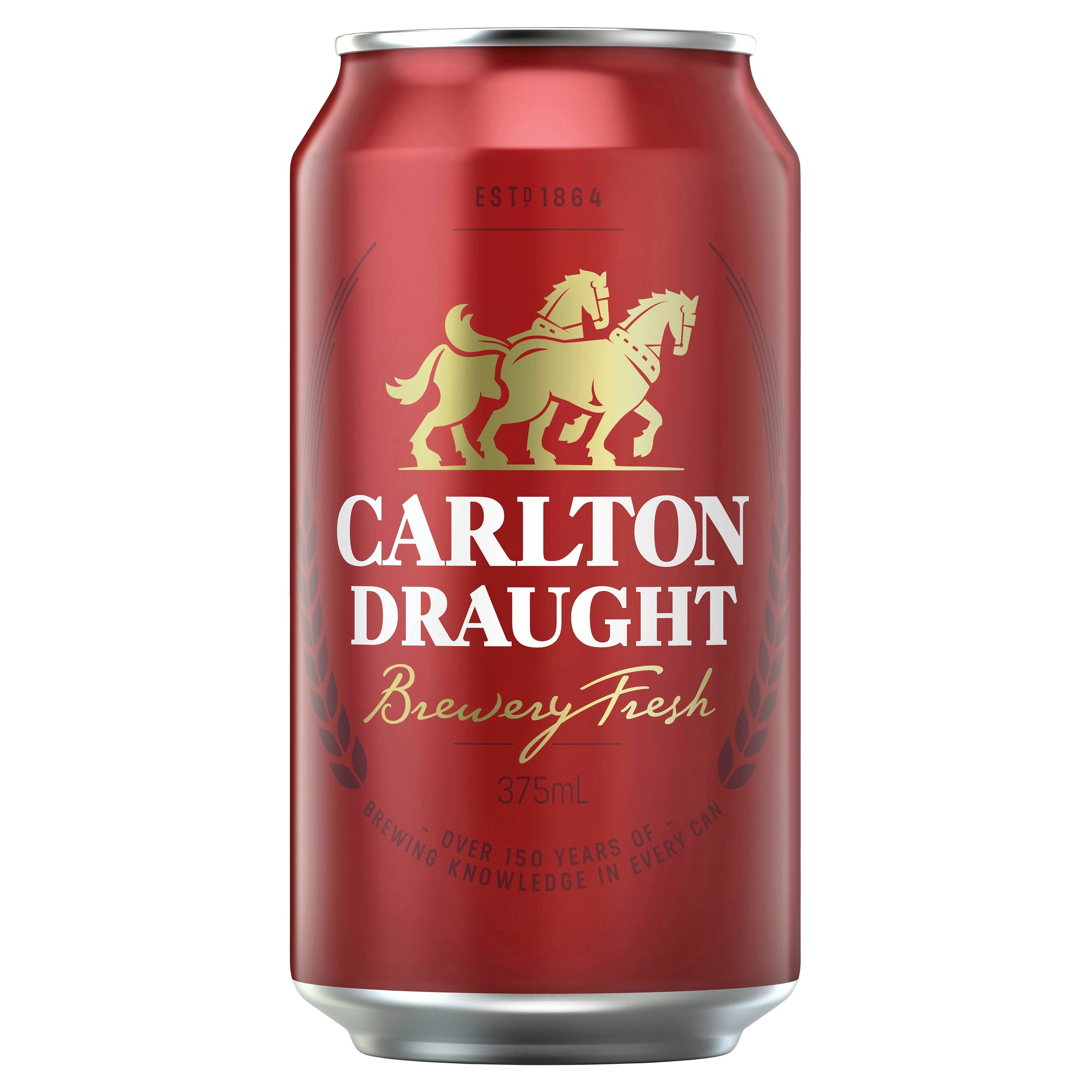 Carlton Draught Beer 48 x 375mL Cans