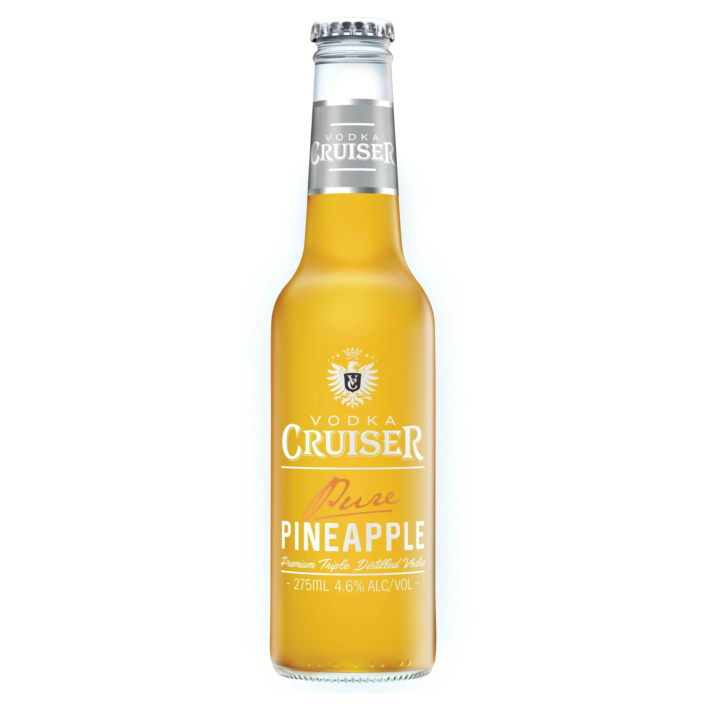 Vodka Cruiser Pure Pineapple 4.6% 24 x 275mL Bottles