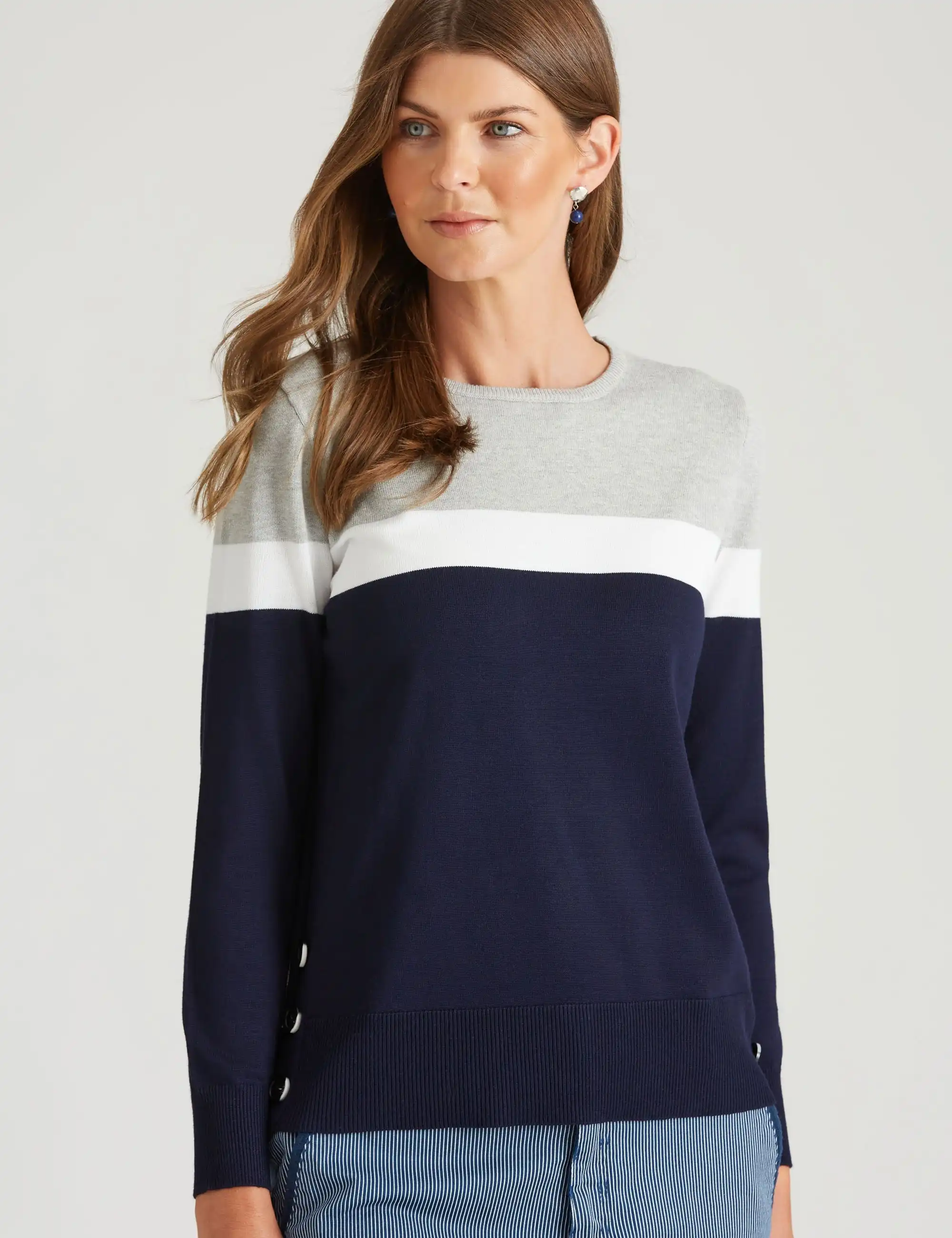 W.Lane Colour Block Jumper