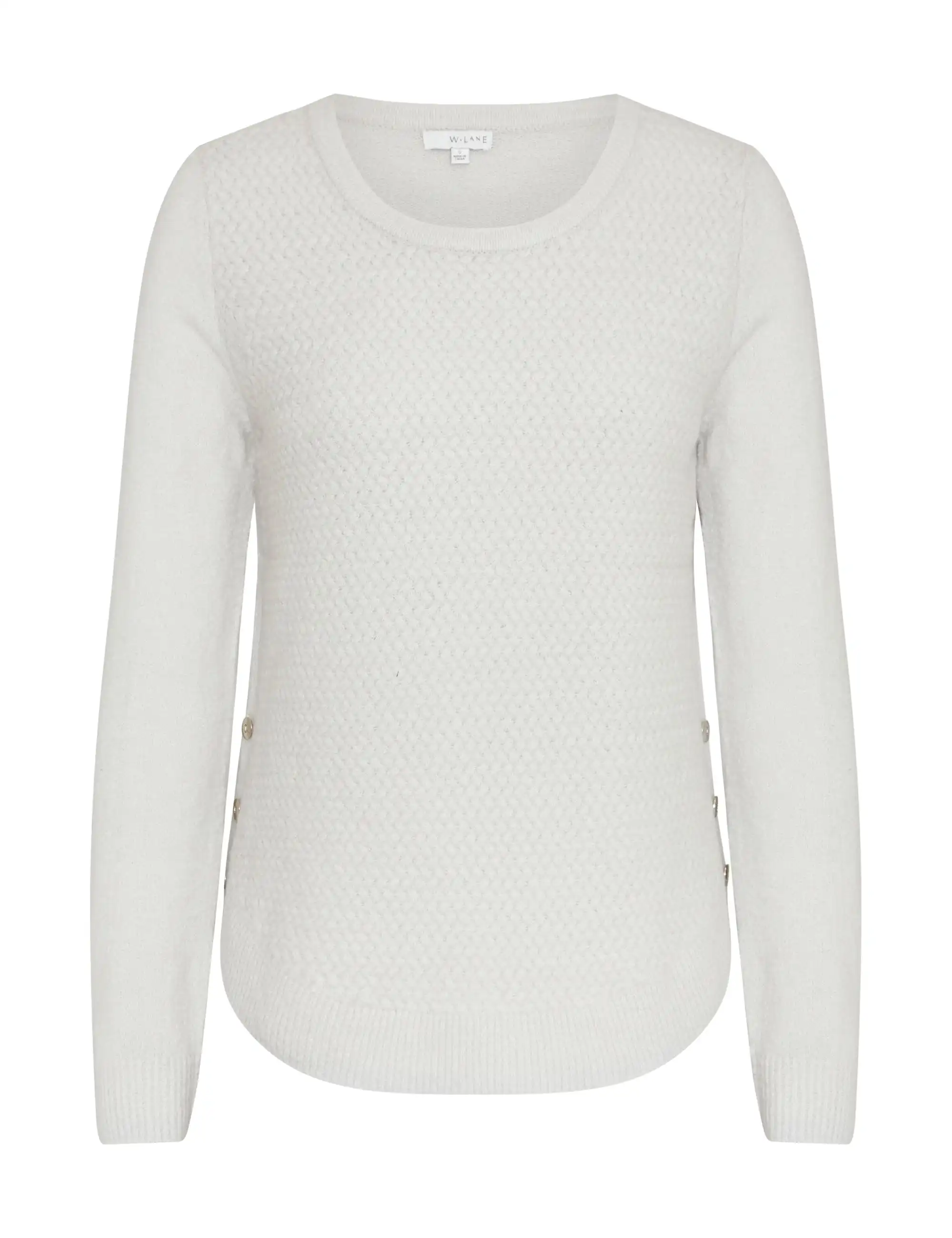 W.Lane Textured Eyelet Trim Pullover Top