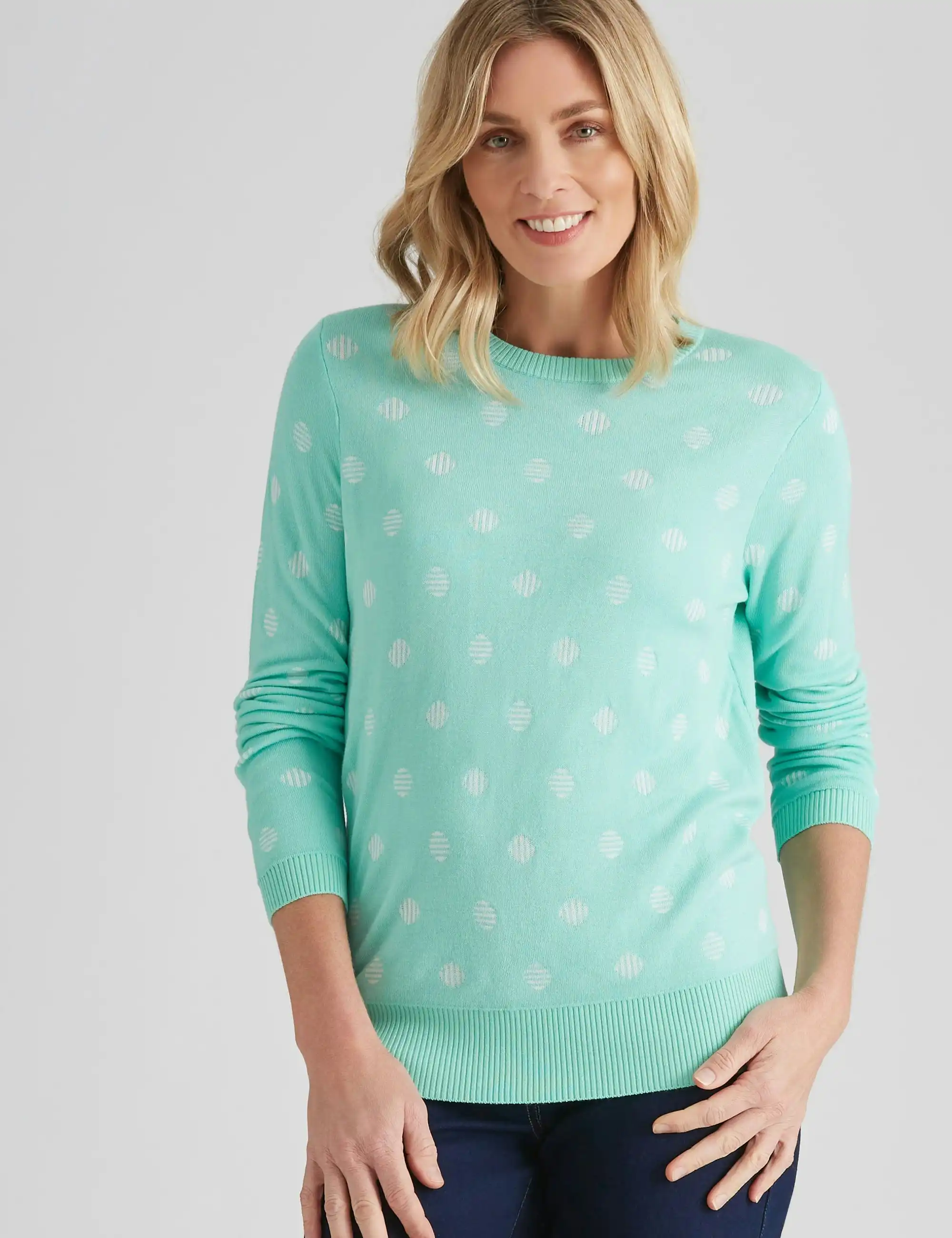 Noni B Spot Design Knitwear Jumper