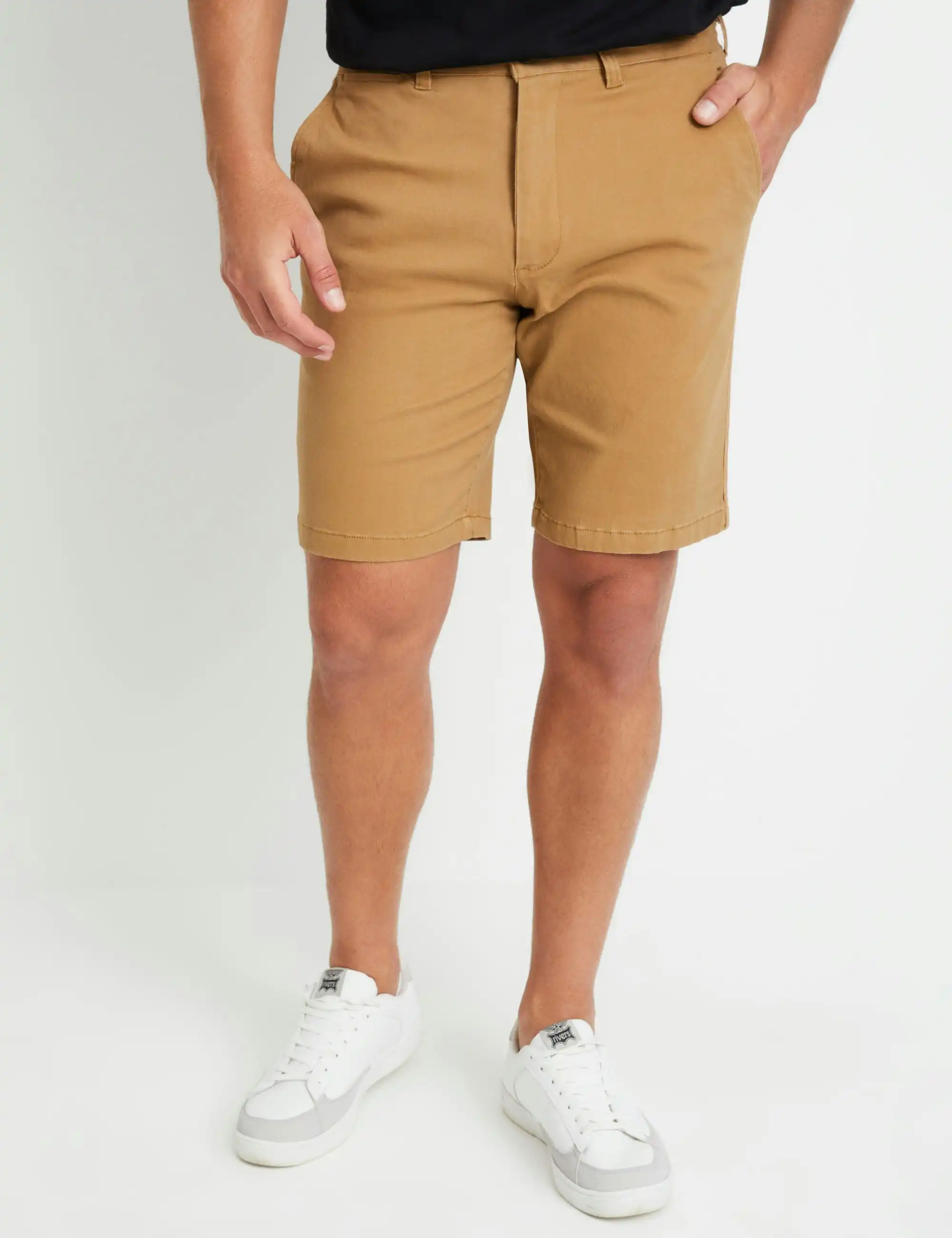 Rivers Stretch Chino Shorts (Tan)