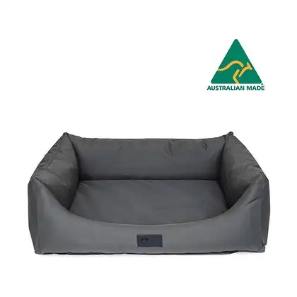 High Side Hideout Ortho Dog Bed Ripstop - Jungle Grey