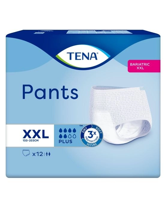 TENA Pants Plus XX-Large 12 Pack