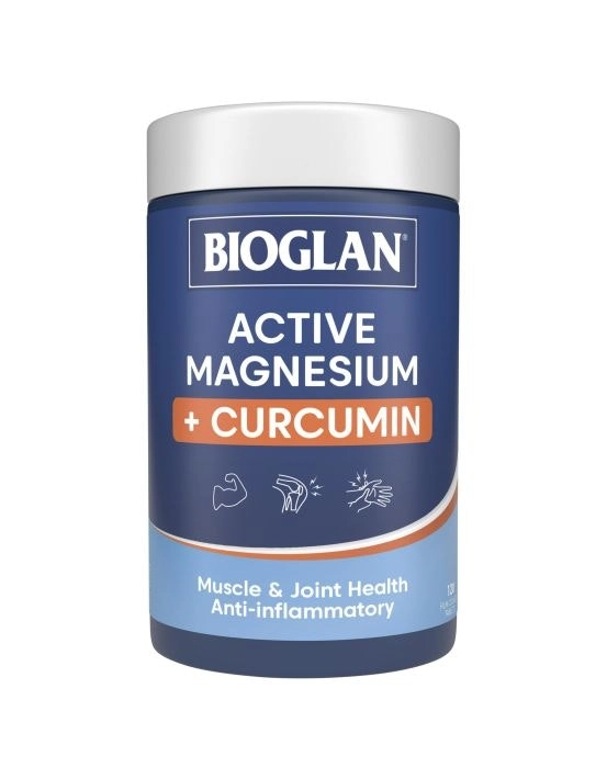 Bioglan Active Magnesium + Curcumin 120 Tablets