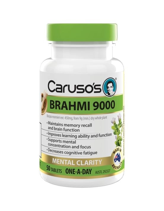 Caruso's Natural Health Brahmi 9000 50 Tablets