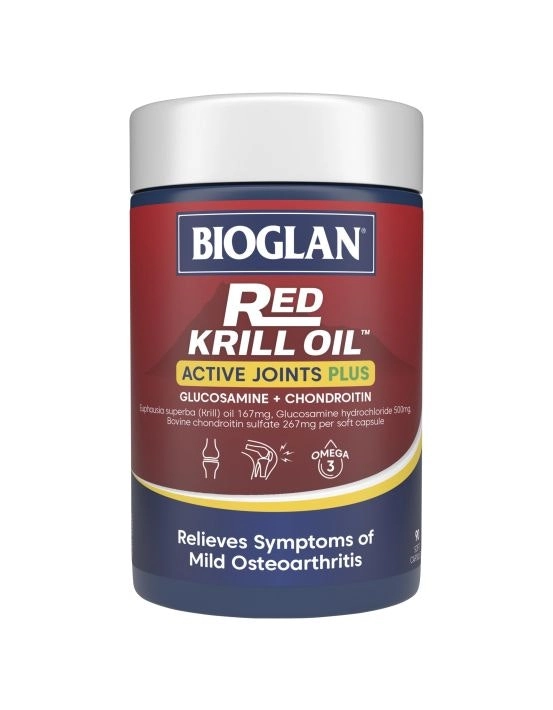 Bioglan Red Krill Oil Active Joints Plus 90 Capsules