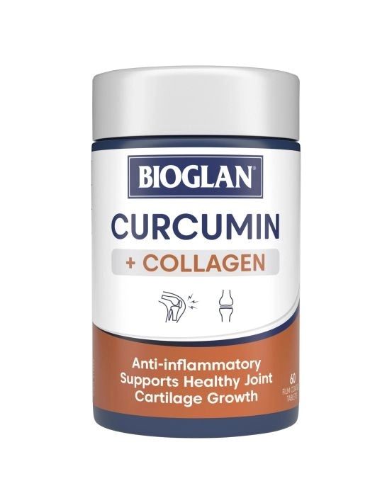 Bioglan Curcumin Plus Collagen for Joints 60 Tablets