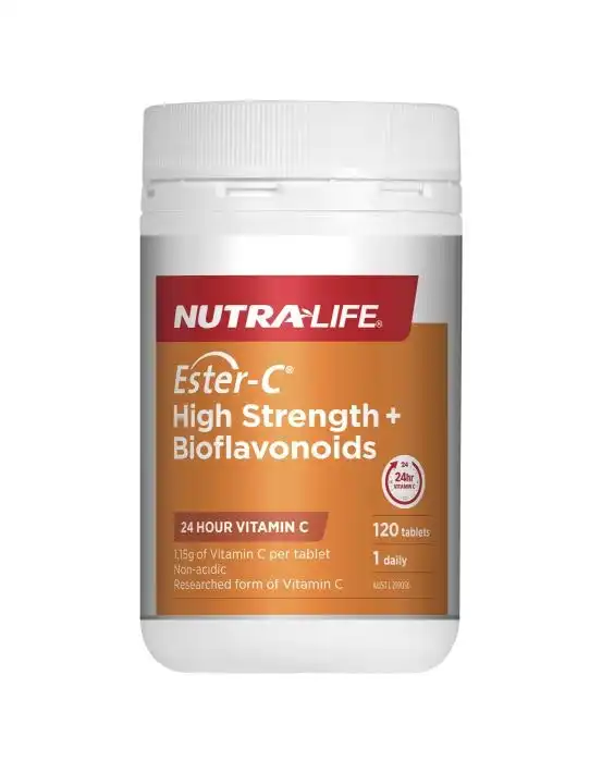 Nutra-Life Ester-C High Strength + Bioflavonoids 120 Tablets