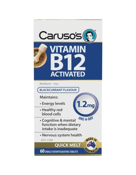 Caruso's Natural Health Vitamin B12 Activated 60 Melts