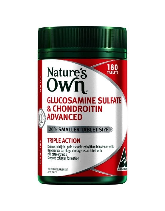 Natures Own Glucosamine Sulfate & Chondroitin Advanced 180 Tablets