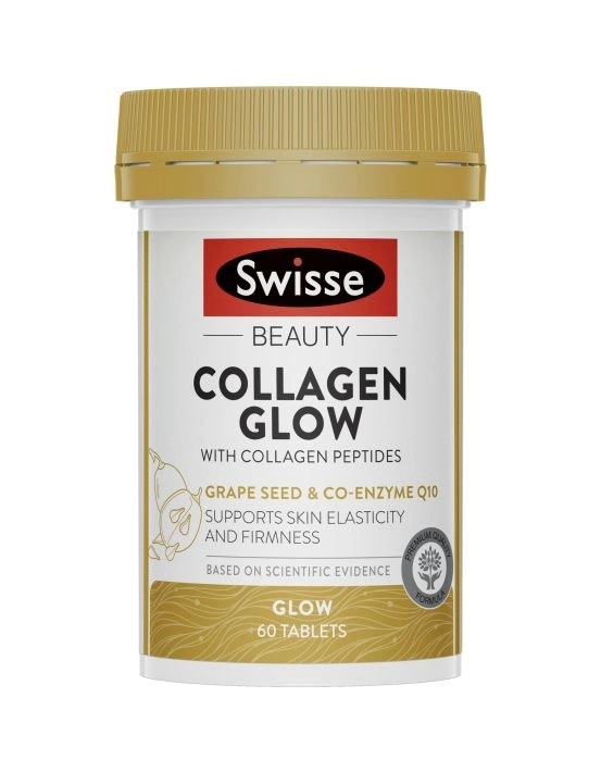 Swisse Beauty Collagen Glow with Collagen Peptides 60 Tablets