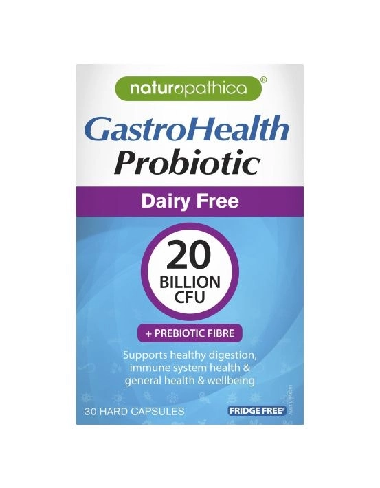 Naturopathica GastroHealth Probiotic Dairy Free 20 Billion CFU 30 Capsules