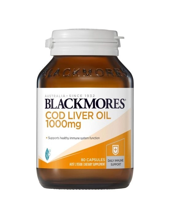 Blackmores Cod Liver Oil 1000mg 80 Capsules