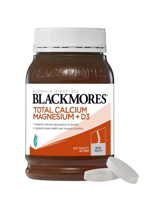 Blackmores Total Calcium Magnesium + D3 200 Tablets