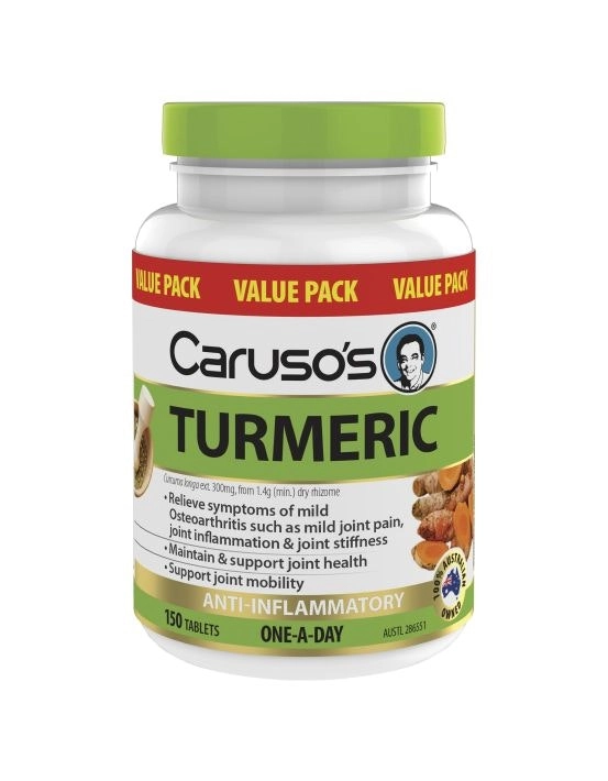 Caruso's Natural Health Turmeric 150 Tablets