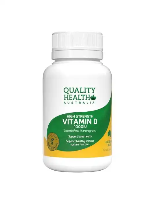Quality Health Vitamin D 1000IU 60 Capsules