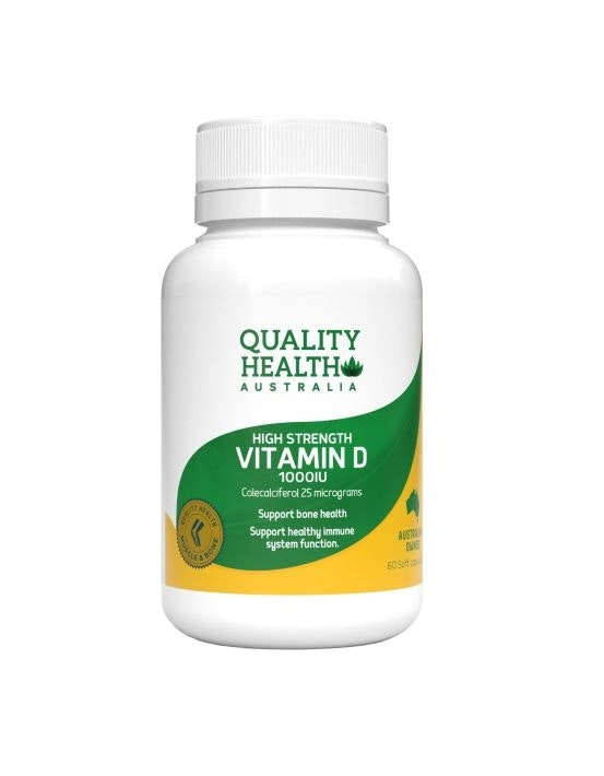 Quality Health Vitamin D 1000IU 60 Capsules